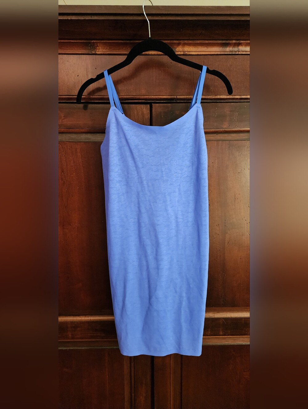 Aerie Simple Periwinkle Stretch Dress, Adjustable Straps, Small